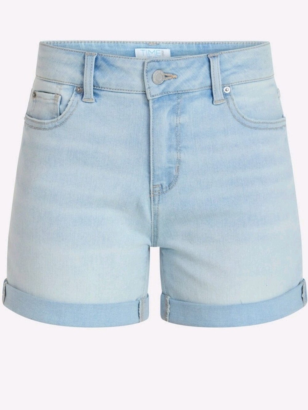 Time And True Mid-Rise Roll Cuff Denim Shorts for Women Size 14